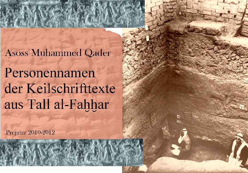 A. M. Qader, Personennamen der Keilschrifttexte aus Tell al-Faḫḫār (Preprint)
